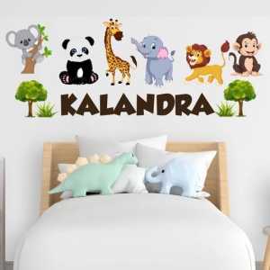 Pusat Wallsticker - Stiker Dinding Zoo Kebun Binatang Dinosaurus Kota / Wallpaper Wall Sticker Karakter Dekorasi Ruangann Kamar Anak LSN241113