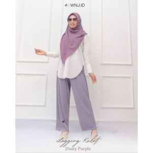 Legging Kulot Jumbo WNJ Wanoja Daleman Inner Celamis Branded Premium Bahan Zaida Crape Ringan Strech