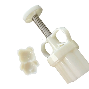 Bear Shaped DIY Mooncake Molds Carton Bear-Mooncakes Hand Press Mold Cookie Dessert-Stamp Pastry Decoration Tool