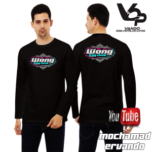 Kaos Wong Kok Unik Vol 03 Lengan Panjang Distro Pria Cotton Combed 30s