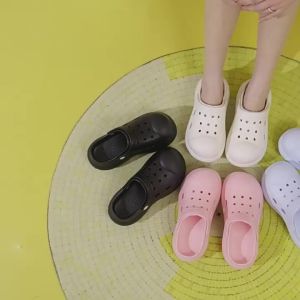 [Free Shipping] Womens Outdoor Clogs High-Heeled Womens Sandals Beach Shoes Summer DIY Garden Shoes