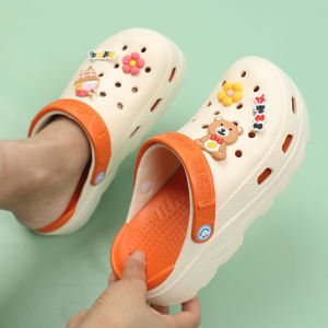 DMshoes ส่งเร็วทันใช้ รองเท้าแฟชั่นผู้หญิง รองเท้าแตะน่ารัก🌈 มาพร้อมจิ๊บบิทติดรองเท้า สีพาสเทลหวานละมุนตุ้น เสริมส้นเพิ่มความสูง คือมันเริ่ดนะแก🌟