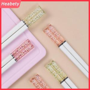Heabety Amber Cherry Blossom hợp kim đũa Trung Quốc đũa tái sử dụng Bộ đồ ăn