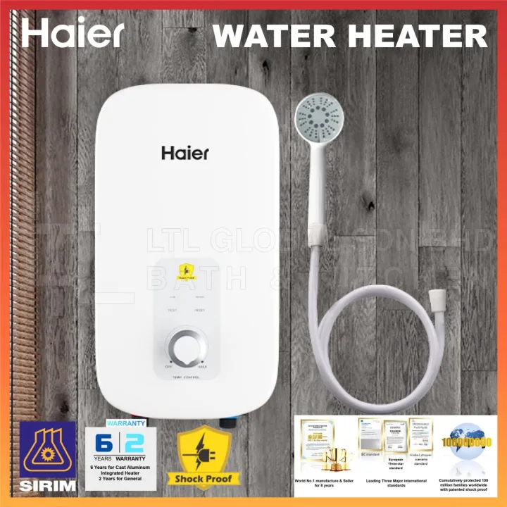 SIRIM APPROVED)(SHOCK PROOF) (ORIGINAL) Haier Water Heater EI36L1