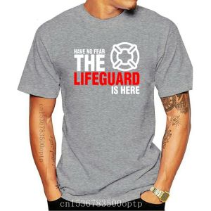 Tshirt Man Have No Fear The Lifeguard Is Here Valentine Balck Tshirt
