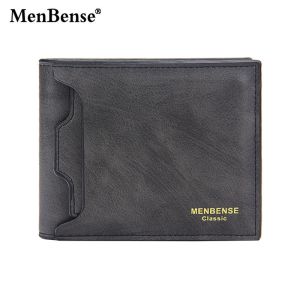 MENBENSE D2406 DOMPET UANG LIPAT PRIA TEBAL RFID POLOS LEMBUT