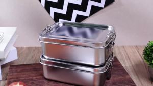 304 Stainless Steel Bento Metal Lunch Food Storage Containers with Lockable Clips Lunch Snack Boxes for WorkSchool2026