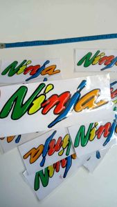 STIKER EMBLEM NINJA TIMBUL KUALITAS TERBAIK