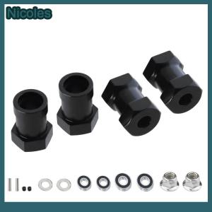 [Nicoles] อะแดปเตอร์ดุมล้อหกเหลี่ยม12มม. โลหะสำหรับ CW01 CW-01 Tamiya กล่องอาหารกลางวันฟักทองเที่ยงคืนสัตว์ประหลาดด้วงอัพเกรด WR02อุปกรณ์เสริมชิ้นส่วน