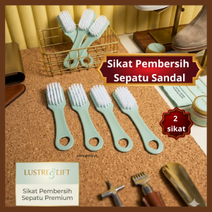 2 Sikat Gagang Pembersih Sepatu Baju Sikat Cuci Anti Noda Kamar Mandi Serbaguna