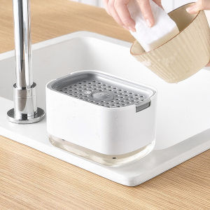 【i.Rumah】 Home Kitchen Soap Pump Dispenser Portable Cleaning Liquid Box Detergent Dispenser Detergent Filling Kitchen Tool