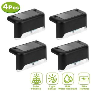 IP55 Waterproof Solar LED Outdoor Waterproof Fence Light Smart Light Sensor Wall Lights Garden Light Step Lights