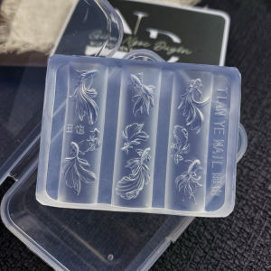 Khuôn con cá bơi các kiểu silicon nail
