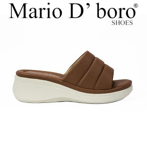 Mario D Boro Womens Flat Sandals LY 28023 Black/MBrown C65
