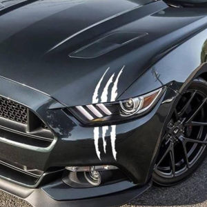 SEAMETAL Car Reflective Sticker Monster Claw Scratch Strip Marker Universal Body Decal
