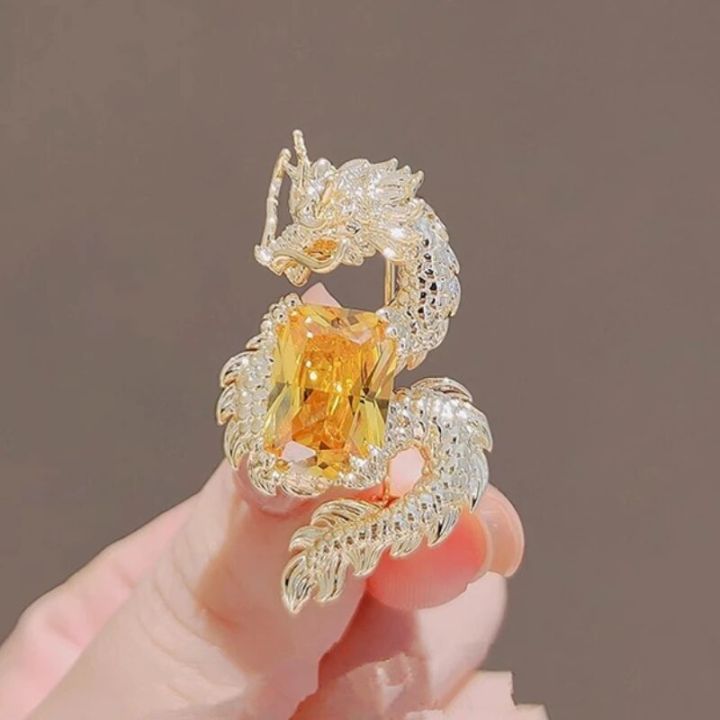 Fashion Animal Dragon Brooches for Women Men Alloy Crystal Lapel Pins Suit  Shirt Corsage Vinatge Jewelry Party Banquet Brooch Lazada PH
