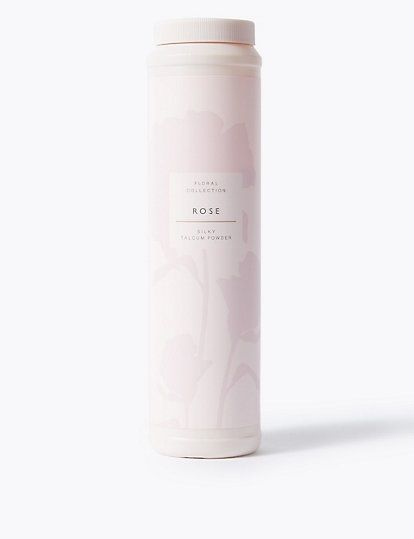MARKS SPENCER Rose Silky Talcum Powder 200g x1 M&S Floral