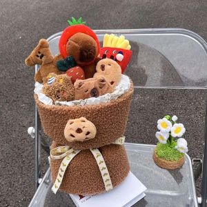 Capybara Plush Bouquet Cute Capybara Plushies Doll Toy Mothers Day Birthday Valentine Gifts