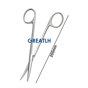 GREATLH 140-220mm Gold Handle Scissors Cutting Tonsil Non-damaged Vocal Cord Cutter Scissors MedicalVeterinary Instrument
