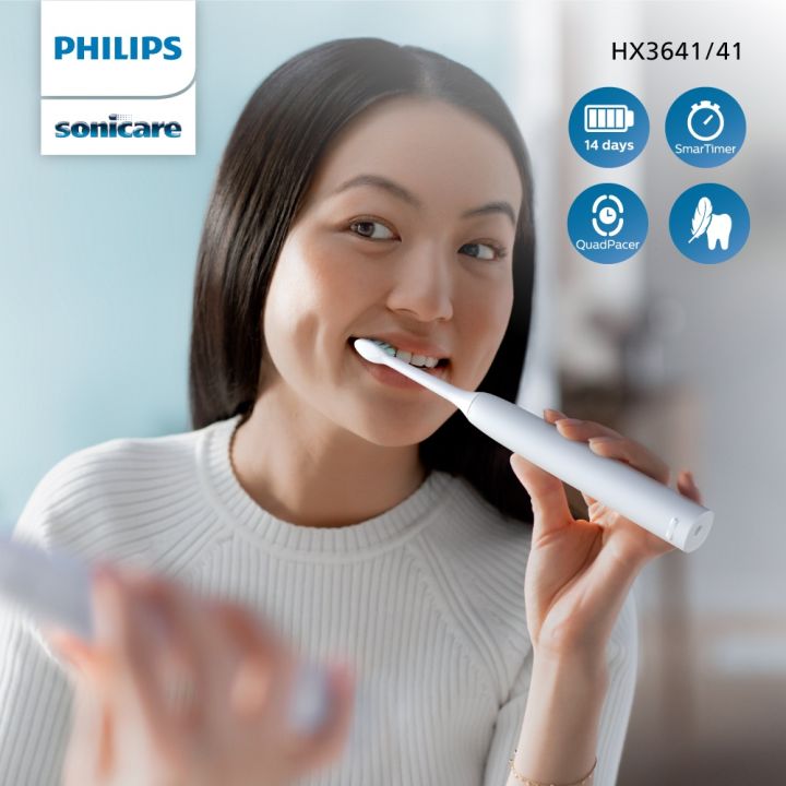 Philips Personal Sonicare Electric Toothbrush ฟิลิปส์ แปรงสีฟันไฟฟ้า รุ่น HX3641/41