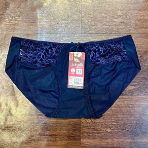 Quần lót nữ Jobelli cotton phối lưới viền ren hoa đính nỡ ôm nữa mông