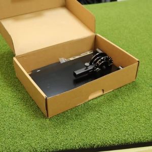 Golf Practice Plate with 180° ° Adjustable Guide Durable Metal Plane Trainer Aid for Aiming Putting Swing and Golf Teaching.