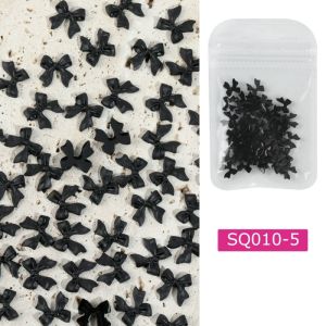 Set 50 Nơ Màu Trắng Đen Đính Móng Tay Nghệ Thuật Trí MóNg HìNh Nơ 3D-HAUSE