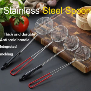Stainless Steel Food Strainers & Tapioca Scoops: Small Kitchen Utensils for Milktea Enthusiasts
