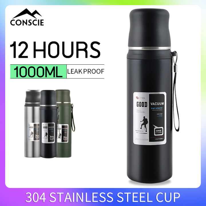 1000ml/32oz flask tumbler thermos stainless steel water bottle outdoor  sports bottle true quality vacuum insulated stainless steel drinking water 