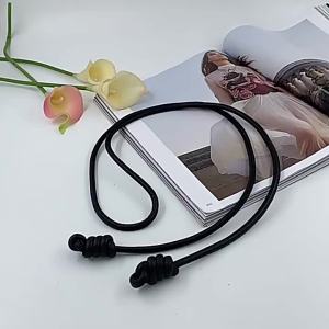 Custom sheepskin knot waist rope fashion leather round rope thin belt womens small belt waist closing decorative waist chain2026