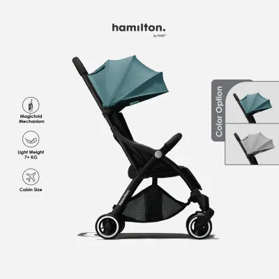 Hamilton S1 Plus Stroller - White Sand/ Lake Blue