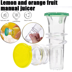 Screw Top Lemon Juicer Food Grade Plastic Citrus Juicer Reamer Hand Multi-purpose Manual Juicer For Summer Home