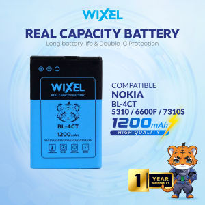 WIXEL Baterai BL-4CT Nokia 5310 XpressMusic 5630 2720 Fold 6600 Fold 6700 Slide 7210 7310 Supernova 7230 X3-00 X3 Double Power Real Capacity Batre Batrai Battery Original Ori Dual BL4CT