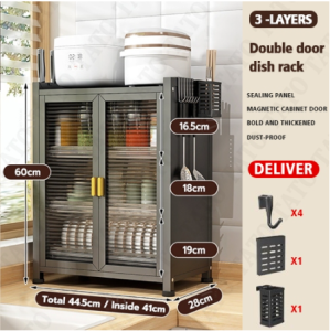 2/3-TierDish Rack with Drainer Dish Rack Organizer Cabinet Kitchen Countertop Plate Organizer Storage Shelf