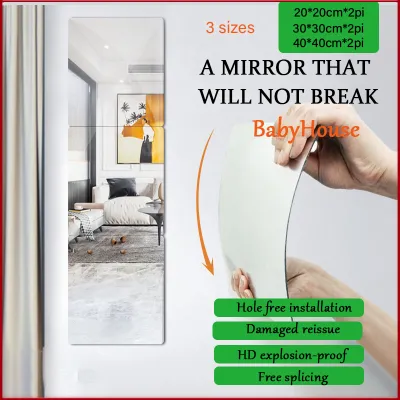 Whole Body Mirror Mirror Full Body Mirror Sticker Wall Mirror for Wall Wall Mirror Bathroom Mirror Mirror for Living Room Big Mirror for Wall Mirror for Wall Whole Body Toilet Mirror Wall Full Length Mirror Student Mirror for Bedroom