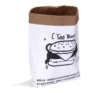 JIMEIXIAN01 Decompression Kraft Paper Cat Toy Chew Hide-and-seek Hidden Food Pet Toy Creative Puzzle Cat and Dog Kraft Paper Bag