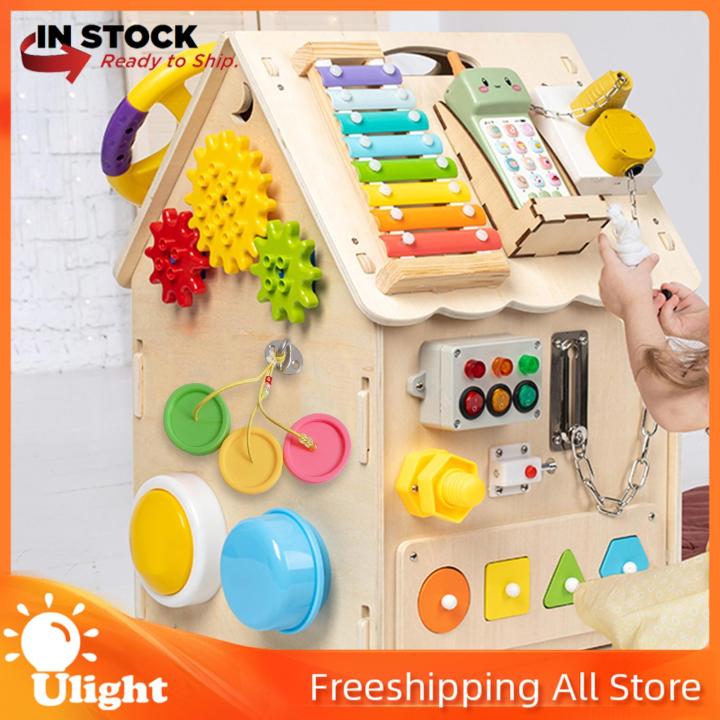 Ulight Montessori Busy Board DIY Accessories Material Teaching Props Early  Educational Toy Fine Motor Skill Travel Sensory Board for Toddlers Kids