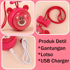 Kipas Angin Mini Portable 3 Model Kipas Lotso Seper Sejuk Gantung Kipas Angin Sejuk