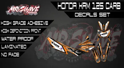 Honda XRM 125 CARB Fox Racing Decals Set