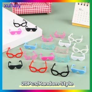 xuhaiy 20Pcs Doll Glasses Dollhouse Miniature Colourful Glasses Eyewear Cool Eyeglasses Doll Decor Accessories Toy