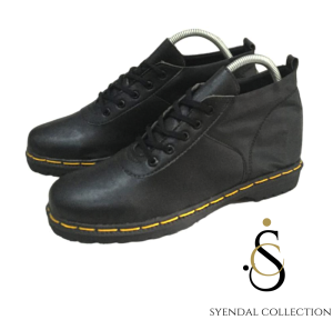 sepatu docmart pria loafer pantople bintang kulit pu