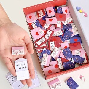 GINKG 99สัญญา/พร/รายการที่ต้องทำ ชุดการ์ดจดหมายรักขนาดเล็ก ทำเอง ของขวัญเซอร์ไพรส์ DIY ชุดซองความรัก สร้างสรรค์และสร้างสรรค์ งานฝีมือทำมือ กระดาษข้อความความรัก ของขวัญวันวาเลนไทน์