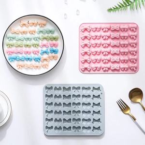 Lớp Silicone Bowknot khuôn ngọt cho nướng và crafting Dễ sử dụng với kết cấu chi tiết cho kết thúc thực tế