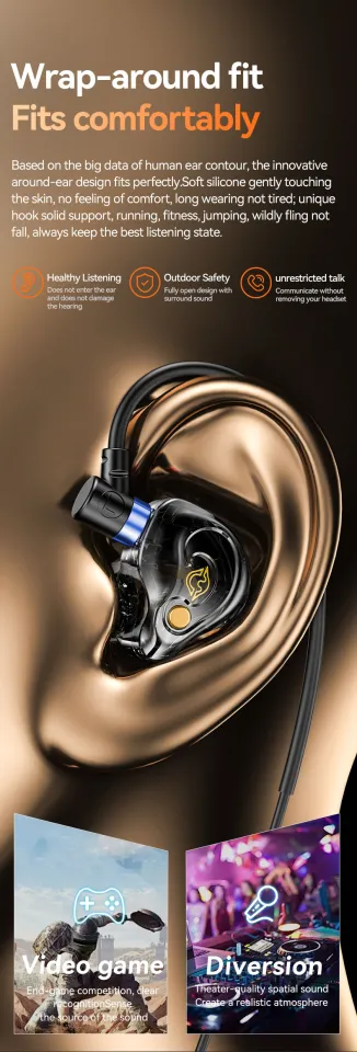 NEWMSNR Cinema-Quality 8D Bass Earphones With Super HD Microphone