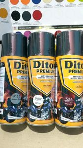 Pilok Cat Semprot Diton Premium Maroon Maron Marun 9254 Primer Grey Epoxy 9120 White Putih 9102 Clear 9128 Pilox Paket Komplit Paketan Lengkap 4 kaleng 400cc