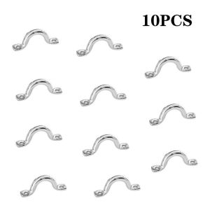 304 Stainless Steel Pad Eye Strap 10pcs Kayak Deck Loops M5 Untuk Dek Perahu