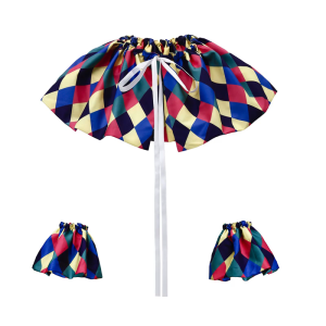 Chuyên nghiệp Halloween chú hề trang phục thiết lập với cổ áo giả có thể tháo rời và tay áo cổ tay còng cho sân khấu biểu diễn