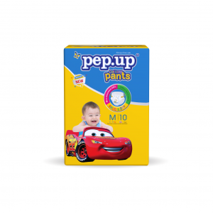 Combo 12 gói Tã quần em bé Pepup Cottony 3D siêu thấm hút khô thoáng gói nhỏ size S/M/L/XL