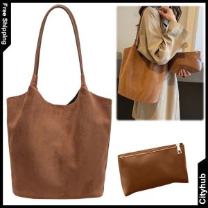 Premium Faux Suede Women Crossbody Bag with Slouchy Design for Work and Casual Outings in Elegant Tones