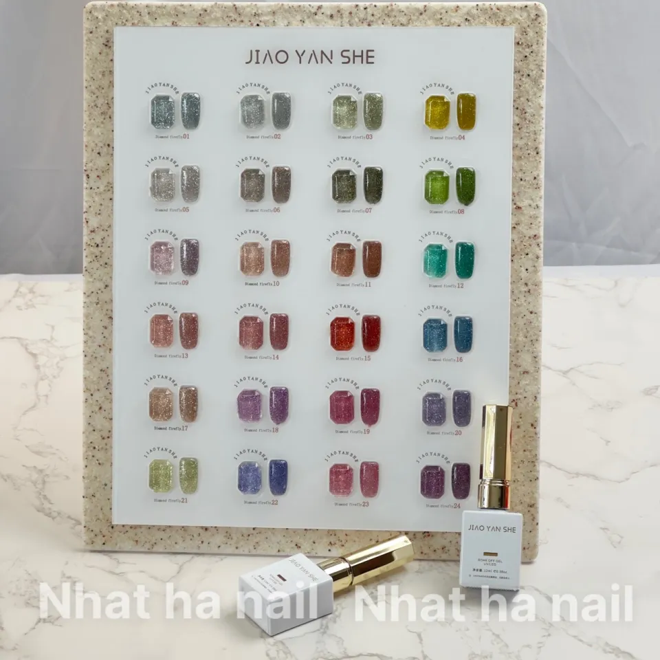 Set nhũ flash Jiao Yan She 24 màu nail - Lazada | Lazada.vn